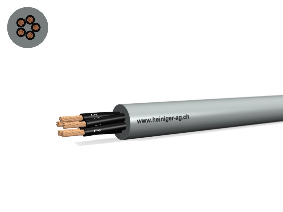 TT-flex Eca PVC 5x0.75 OZ num 1-5 gr - 300/500V