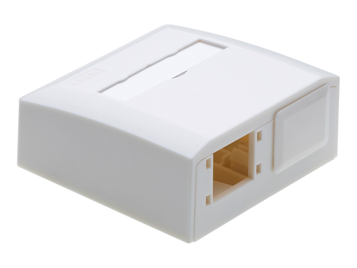 R&Mfreenet Mini-boîtier apparent - 2 port, vide, 61.6x61.6x26.8mm