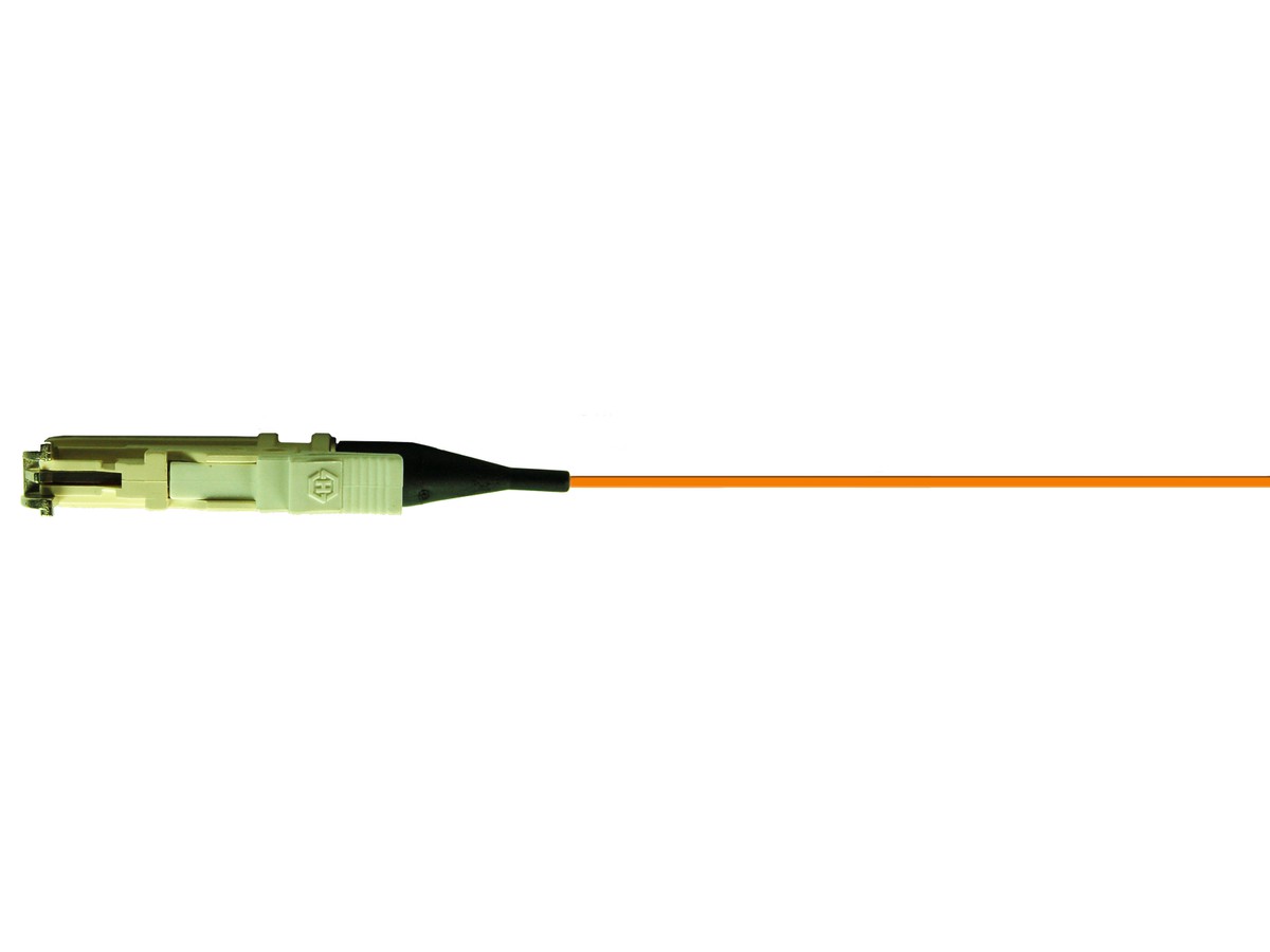 Pigtail E2000 50/125, 2.0m beige