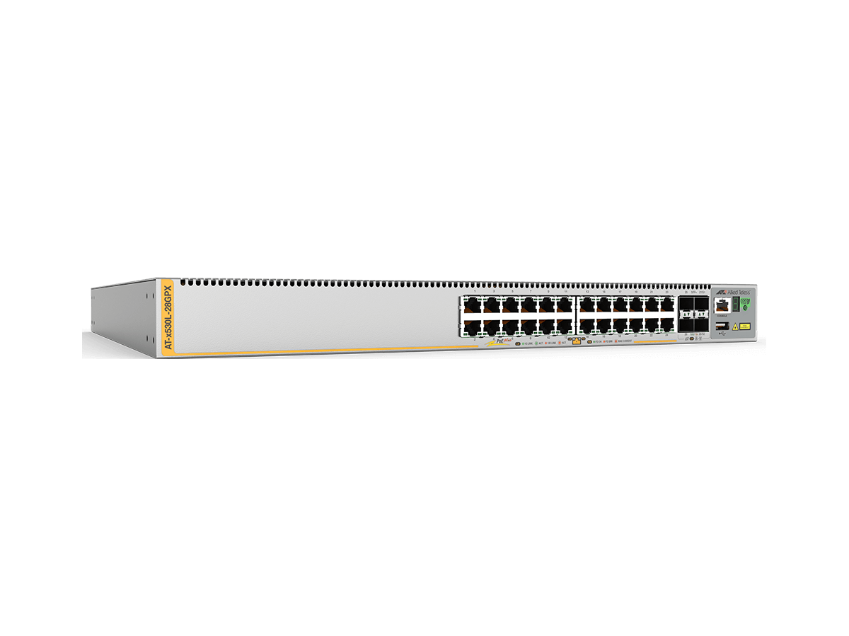 AT-x530L-28GPX,Switch L3,24x10/100/1000T - 4xSFP+, PoE, 740W int. PSU