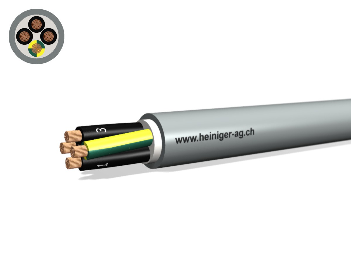 Steuerkabel Cca-flex 4x10 JZ gr - LiHH hal-frei 0.6/1kV EN 50399