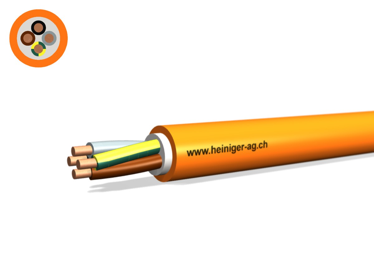 Sicherheitsk. FE180 E30-E60 VDE 4x4 - LPE NHXH hal-frei flammwidrig or