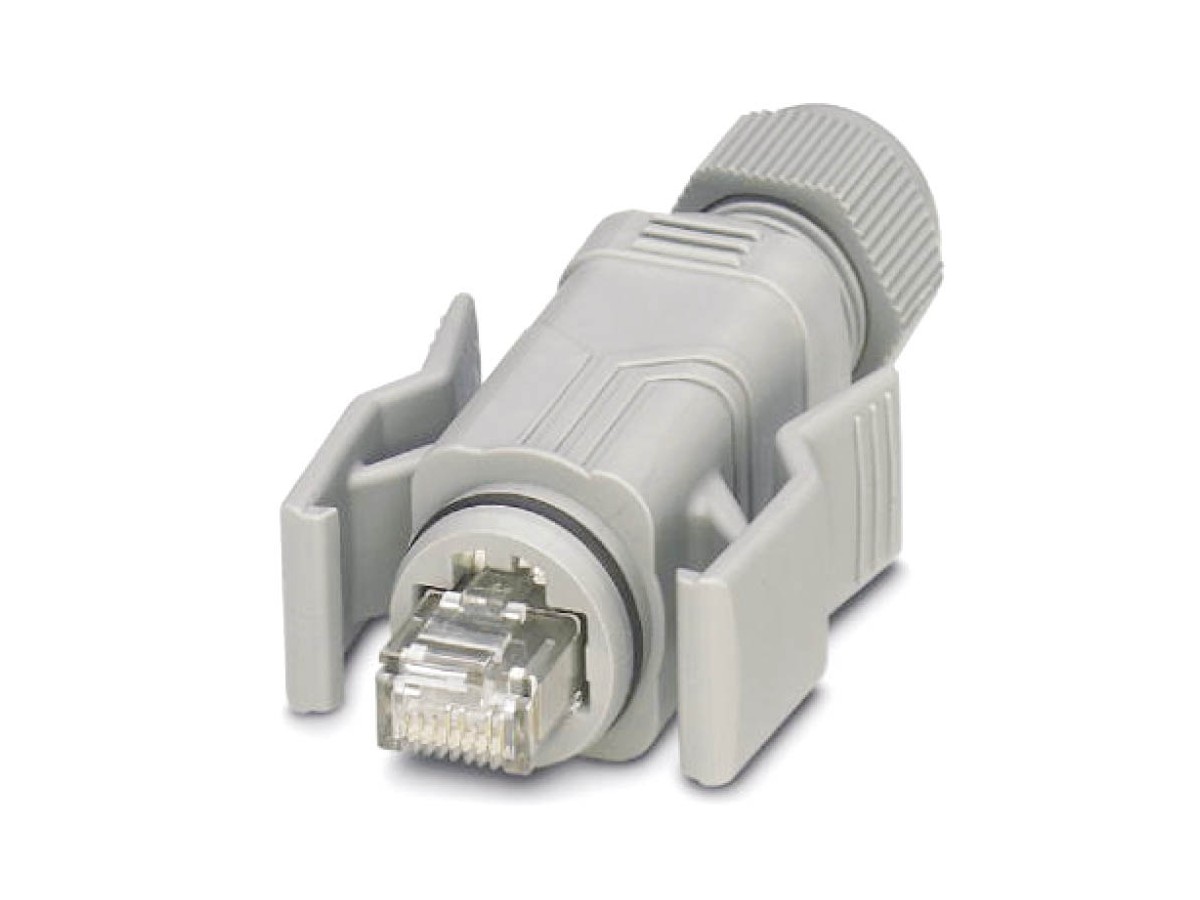 Unilan Steckergehäuse 1xRJ45 Kat.5e IP67 - inkl. RJ45 Stecker, feldkonfektionierbar