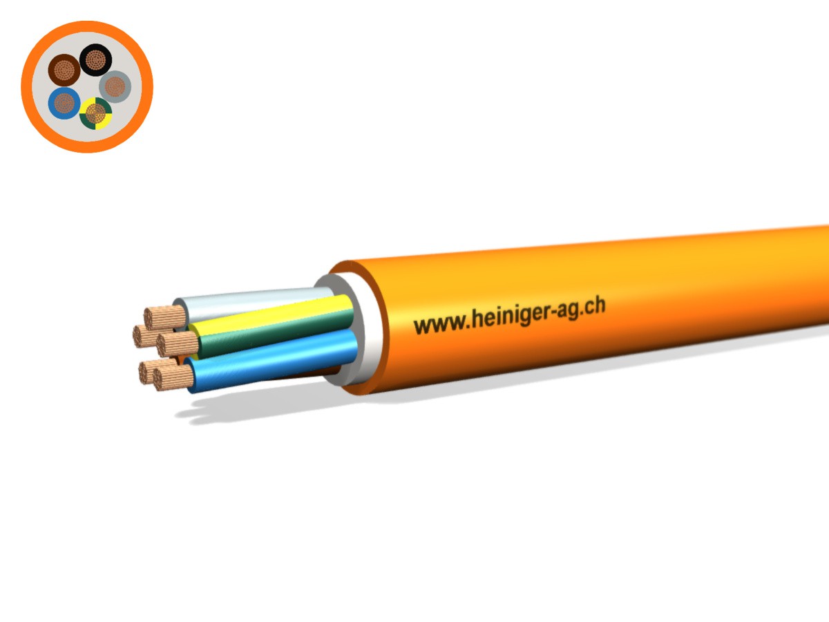 Câble EPR-PUR 5G10 LNPE or H07BQ-F - 450/750V HD 308 S2