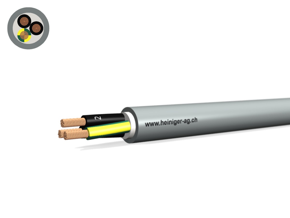 PVC-PUR Kabel 3x1.50 JZ num gr - 300/500V