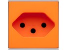 H-LINE Bloc multiprise 19" 8xT13 - sans filtre, câble 3m, orange