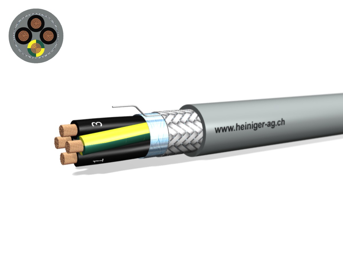 Câble commande Cca-flex C 4x16 JZ gr - LiH(St)CH san-hal 0.6/1kV EN 50399