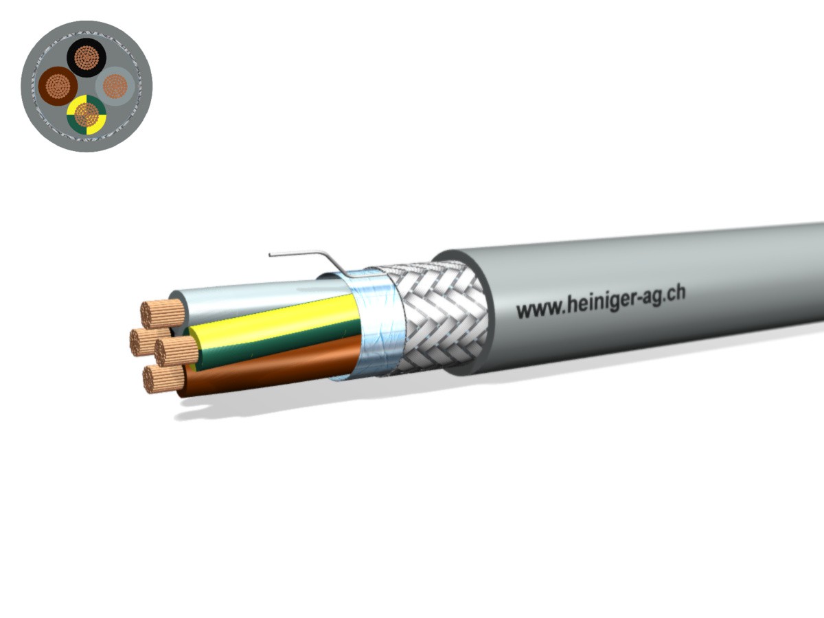 Steuerkabel Eca-flex C 4x16 JB gr - Li2X(St)CH hal-frei 0.6/1kV