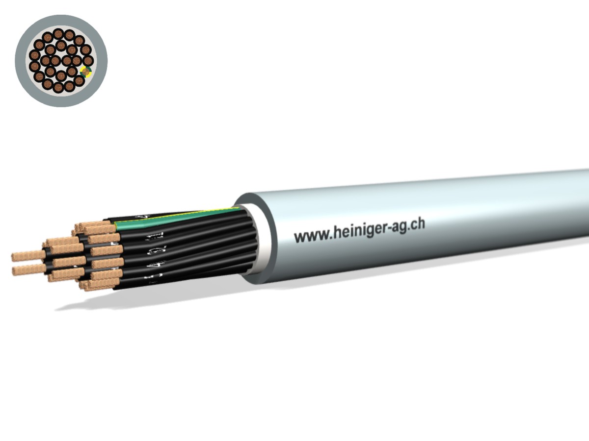 PVC-PUR Kabel 25x1.50 JZ num gr - 300/500V
