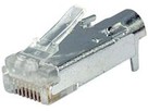 Fiche RJ45 Hirose blindé gris - incl. embout