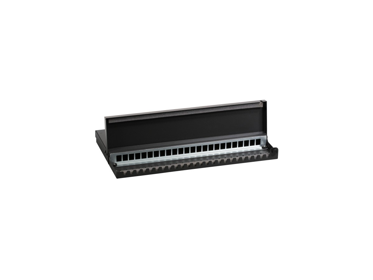 Boitier de distribution 4xRJ45 KS - Boîtier en acier, noir, 115x265x43mm