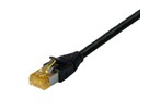 H-LINE Patch 4P S/FTP 1:1 RJ45 1.0m - Cat.6A câble/capot TLP sans-hal noir
