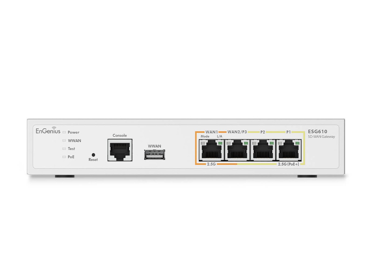 EnGenius ESG610 Cloud Gateway, VPN-FW L3 - 4x2500T, 1x USB3.0, 1x Console