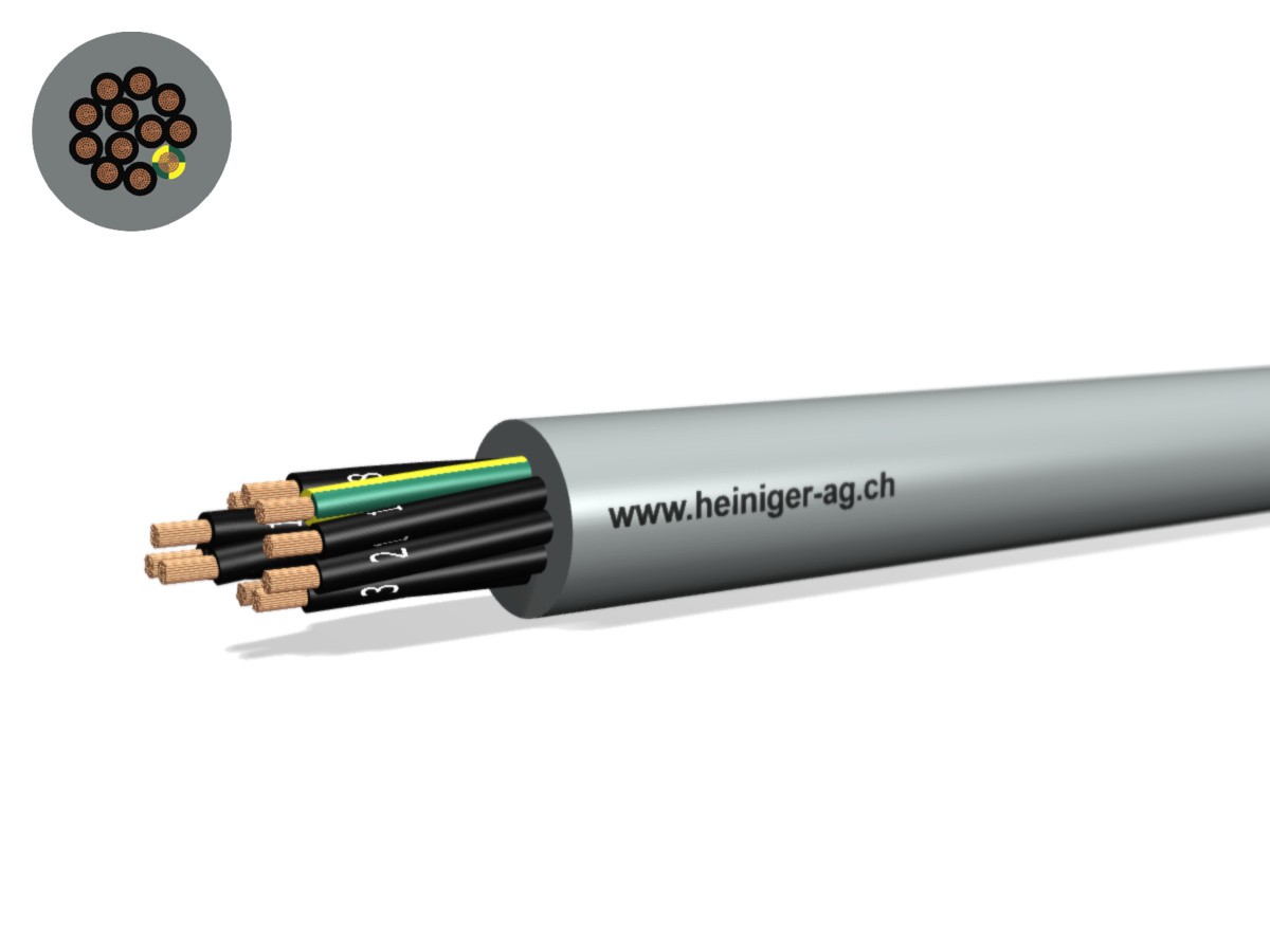 Steuerkabel Eca-flex 12x2.50 JZ gr - LiHH hal-frei 0.6/1kV IEC 60332-3
