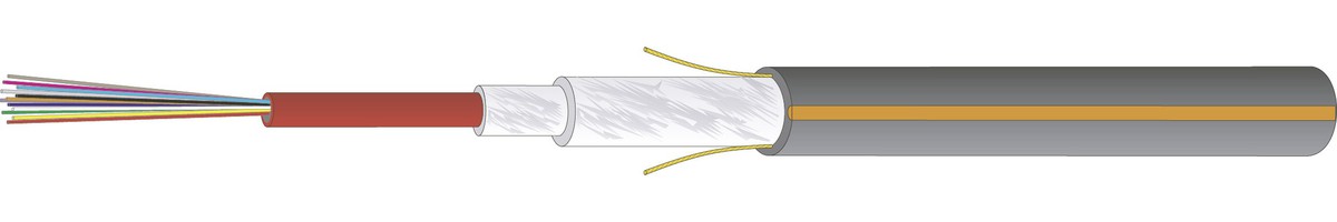 Optofil ZGGFR Easy-Blow 1x12E9/125 - schwarz, Aussenkabel 8.5mm, 2500N, Dca