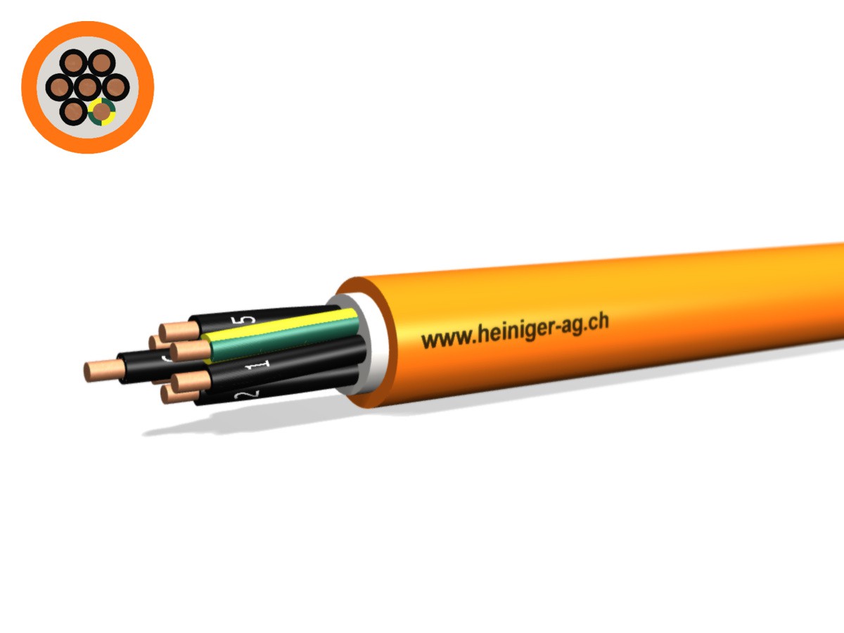 Sicherheitskabel FE180 E90 7x4 LPE - PYROFIL hal-frei flammwidrig or