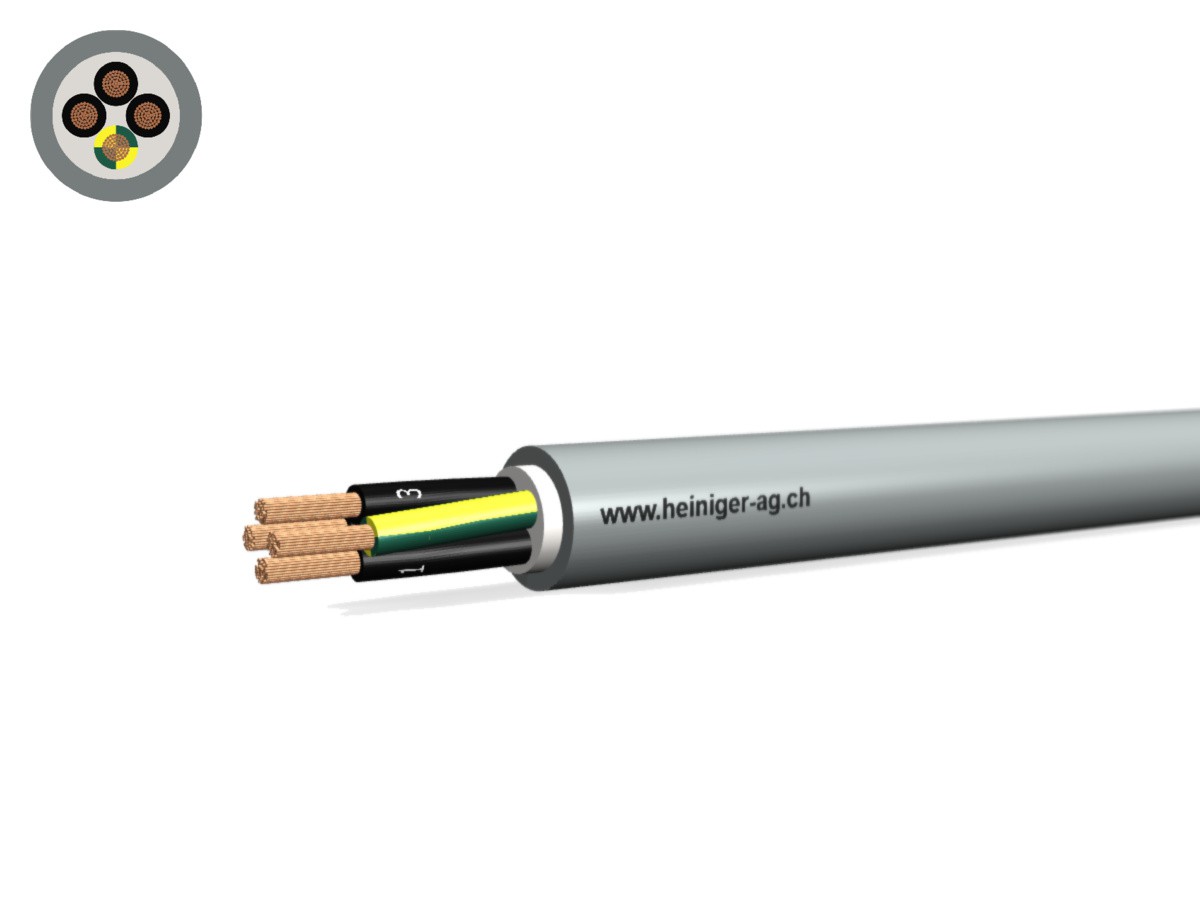 Câble commande Cca-flex 4x0.75 JZ gr - LiHH san-hal 300/500V EN 50399