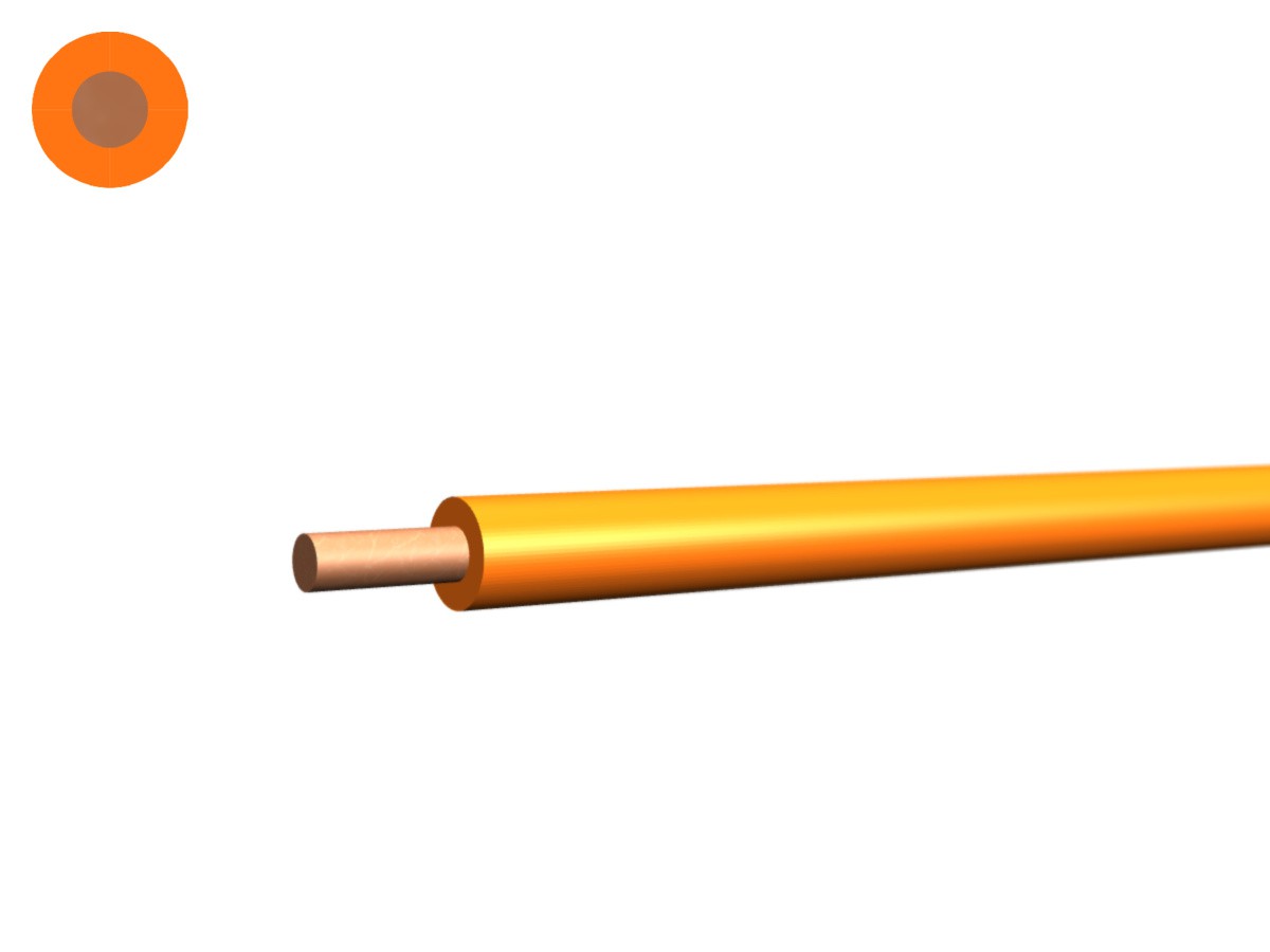 N-Draht Cca hal-frei 1.50 orange - 450/750V H07Z1-U