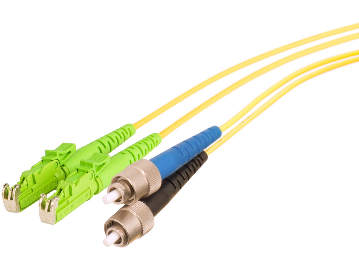 FO-Patchkabel VBS Typ 81, E2000 APC - - FC/PC, 9/125 OS2, Fig.0 gelb, L= 15m