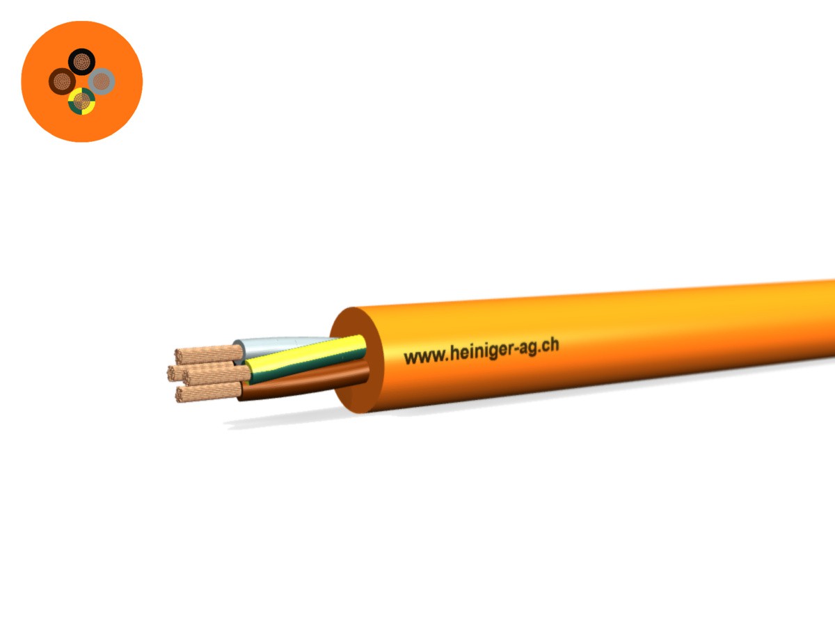 Câble PUR-PUR Fca 4x0.75 LPE or N05QQ-F - 300/500V HD 308 S2