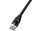 H-LINE Patch 4P S/FTP 1:1 RJ45 25m - Kat.6 Kabel/TLP Haube hal-frei schwarz