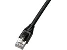 H-LINE Patch 4P S/FTP 1:1 RJ45 15m - Kat.6 Kabel/TLP Haube hal-frei schwarz