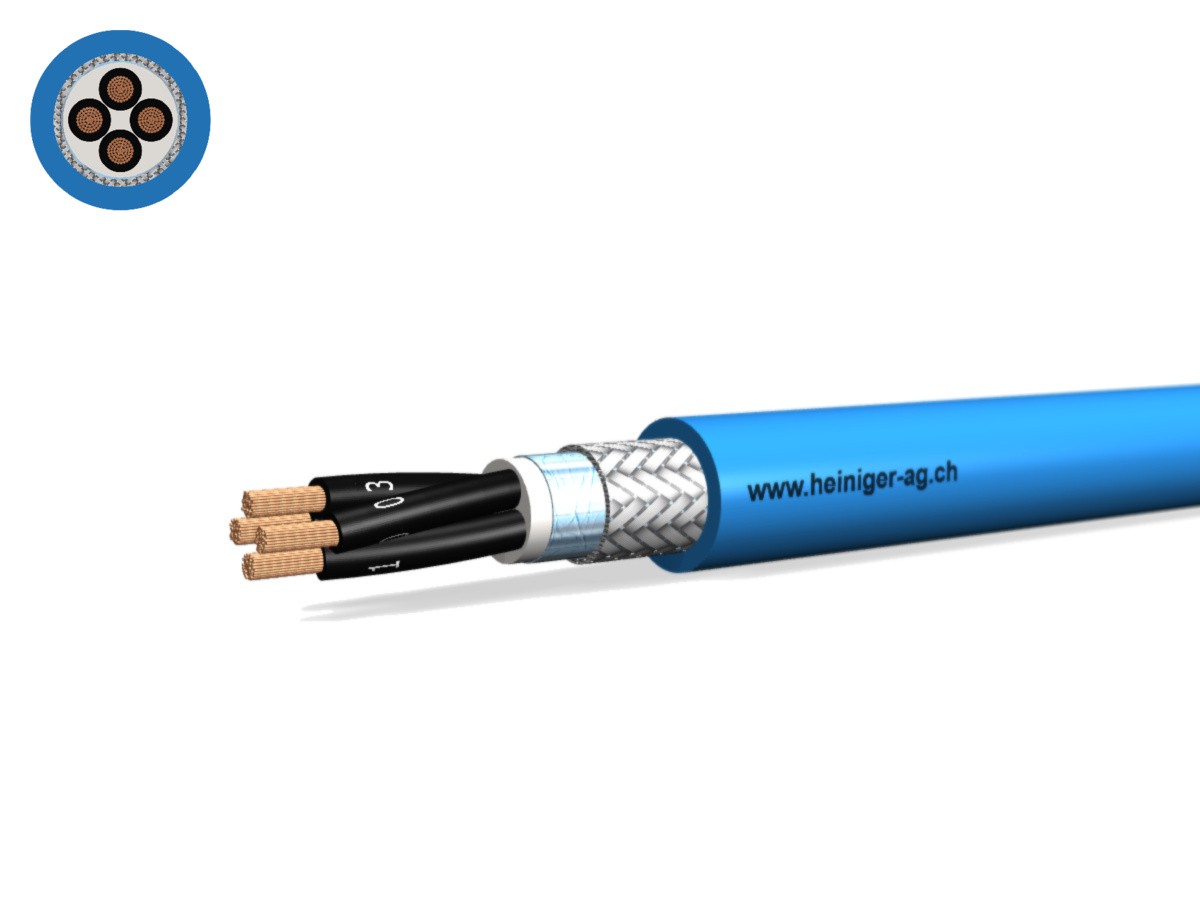 Securaflex Dca (St) C 4x1.50 sw num. bl - IEC 60079-14 hal-frei 300V Eigens. Kabel