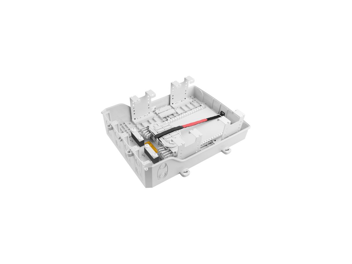 HAK o 40 V2 komplett bestückt - mit 5 Modulen à 8 Spleisskassetten