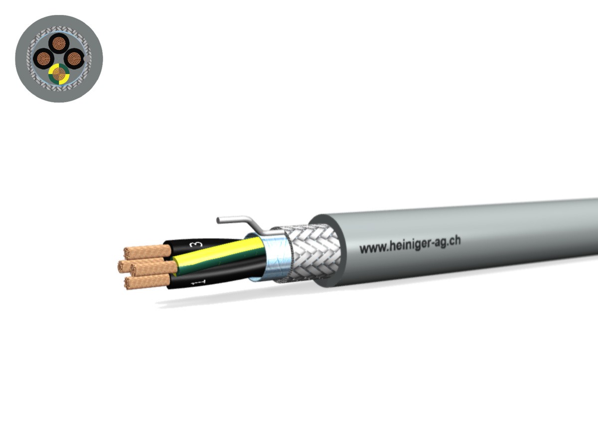 Câble commande Cca-flex C 4x1.00 JZ gr - LiH(St)CH san-hal 300/500V EN 50399