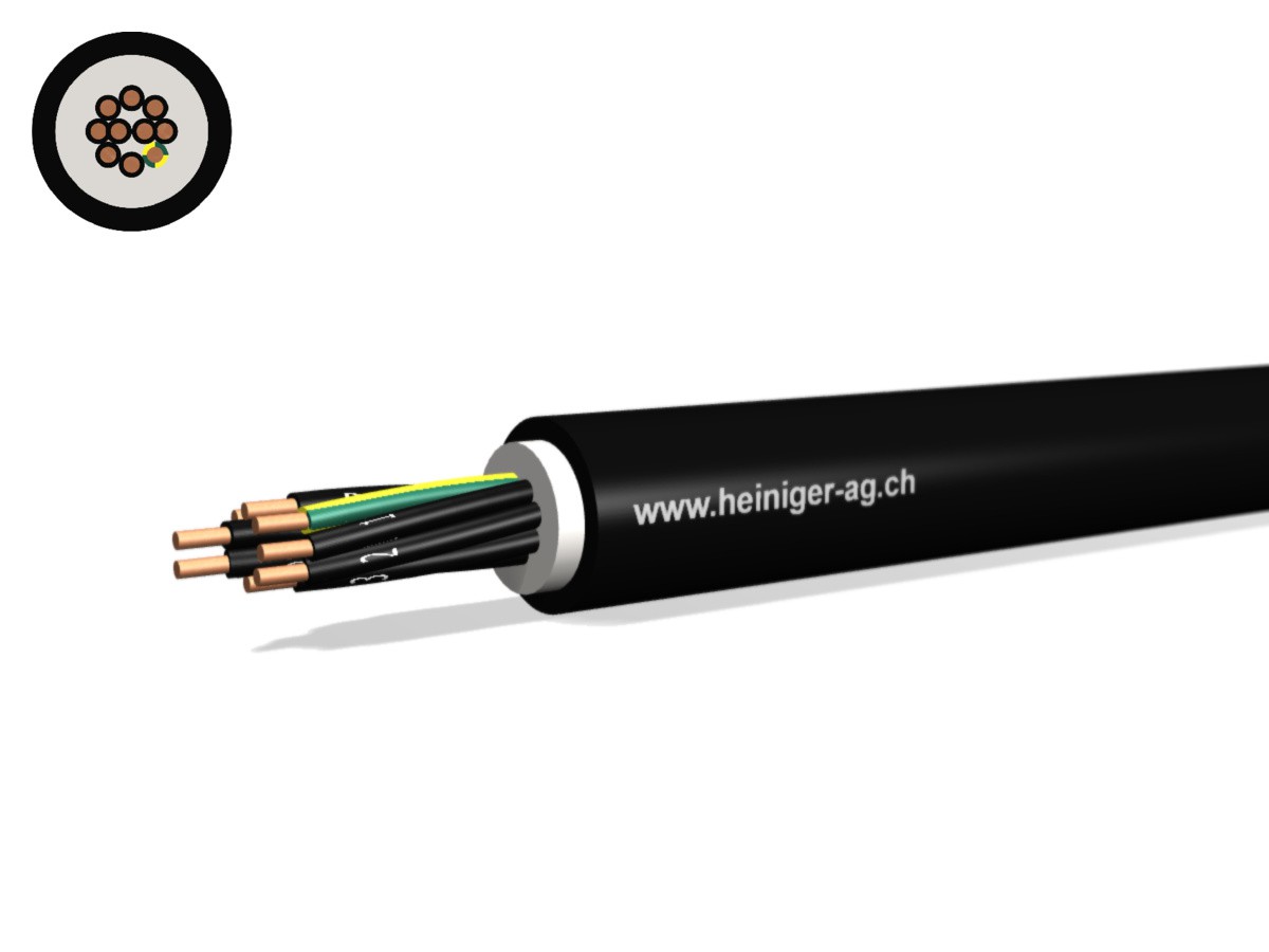 Câble enterré NYY-J Eca 10x1.50 nr - 0.6/1kV