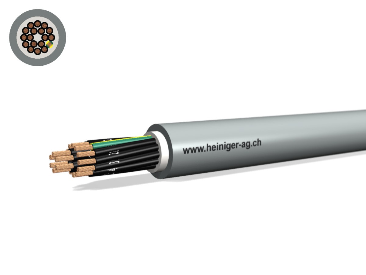 Câble commande Cca-flex 18x1.00 JZ gr - LiHH san-hal 300/500V EN 50399