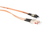 Cordon fibre optique, LCd - SCd - 62.5/125, duplex, fig.8, L= 10m