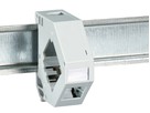 INFRALAN adaptateur rail DIN 1xRJ45 - Keystone, plastique gris, vide