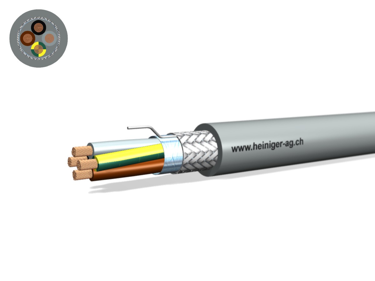Câble commande Eca-flex C 4x4 JB gr - Li2X(St)CH san-hal 0.6/1kV