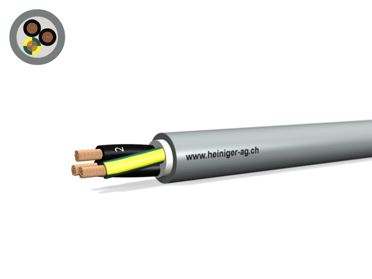 Câble PVC-PUR 3x2.50 JZ num gr - 300/500V