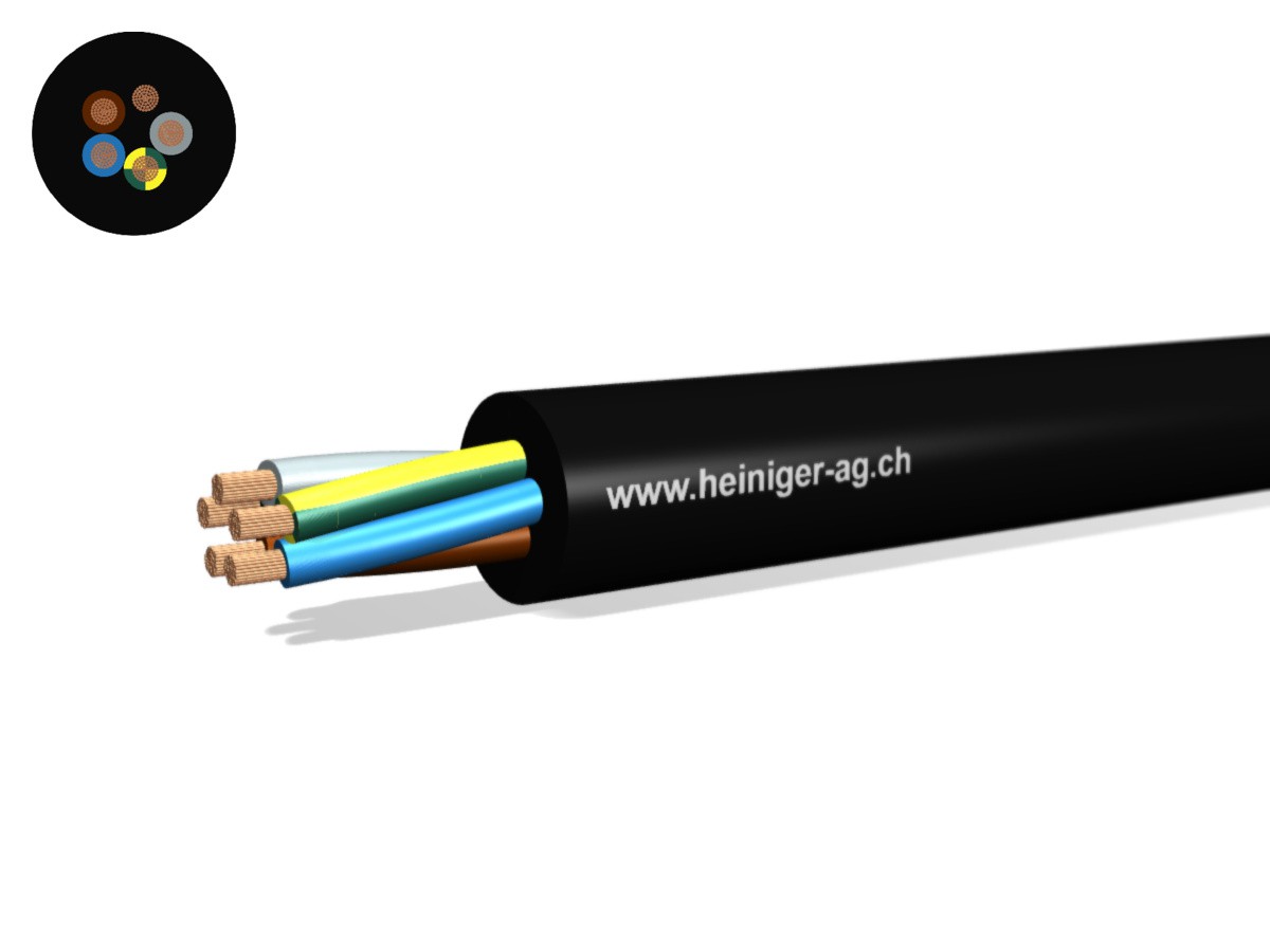 Gdv câble de raccord. Eca 5G10 LNPE nr - H07RN-F 450/750V renforcé Titanex