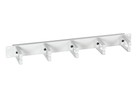Rangierpanel 19" 1HE grau RAL7035 - 5 Kunststoffbügel 42x70mm