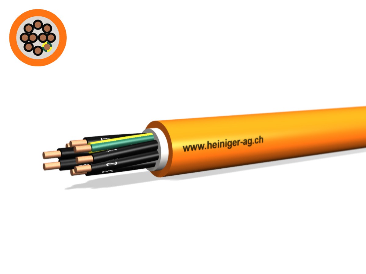 Sicherheitskabel FE180 E30-E60 10x2.50 - LPE hal-frei flammwidrig or