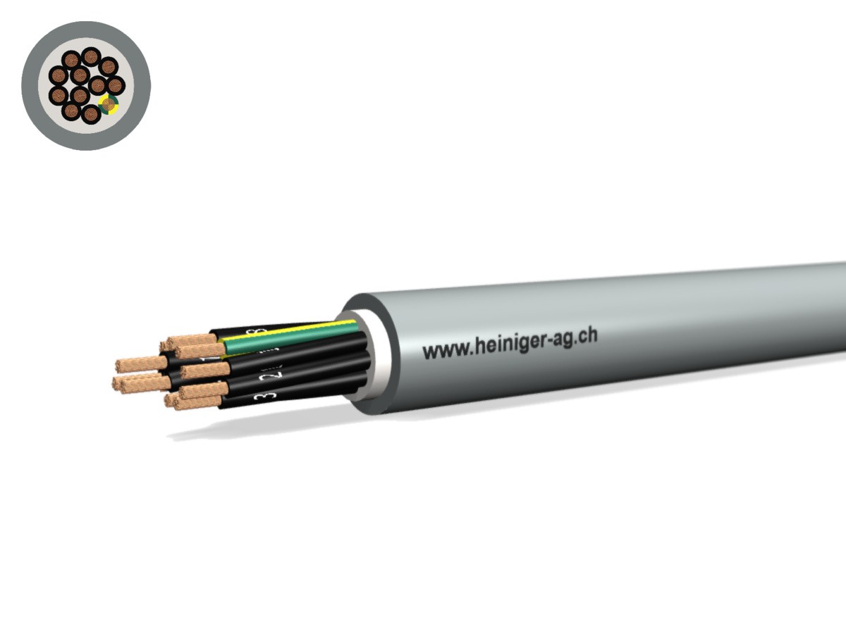 Câble commande Cca-flex 12x1.00 JZ gr - LiHH san-hal 300/500V EN 50399