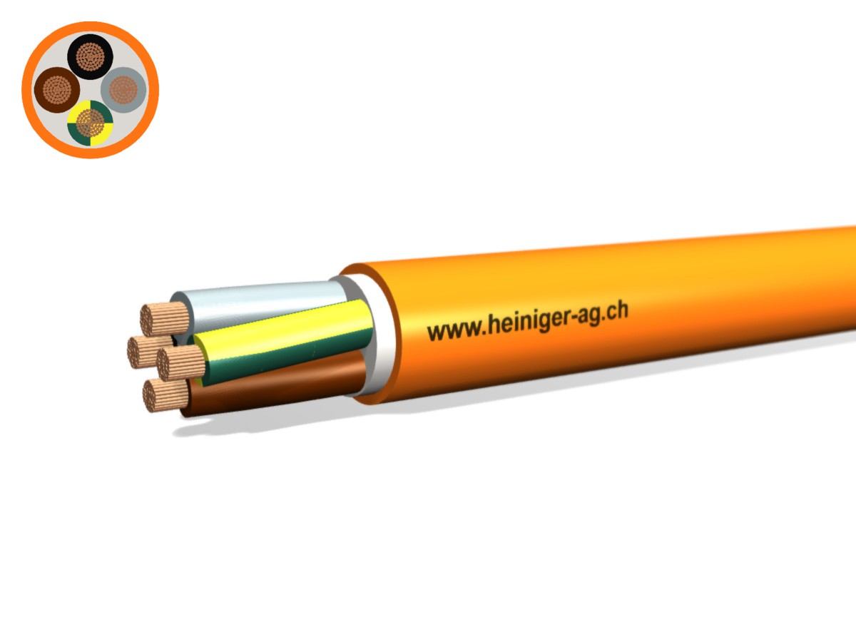 Sicherheitskabel FE180 E30-E60 4x25 - LPE PYROFIL hal-frei flammwidrig or