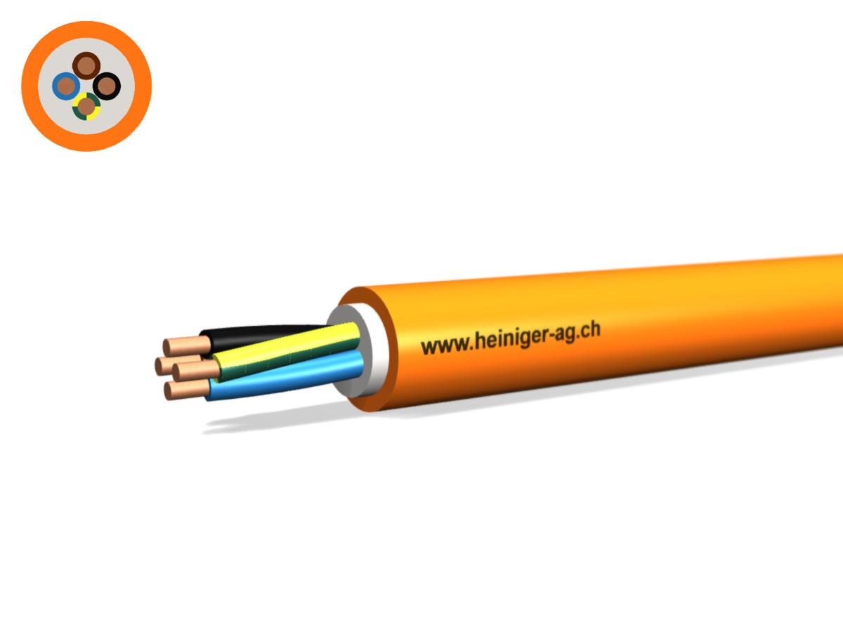 Sicherheitsk. FE180 E30-E60 VDE 4x2.50 - LNPE NHXH hal-frei flammwidrig or