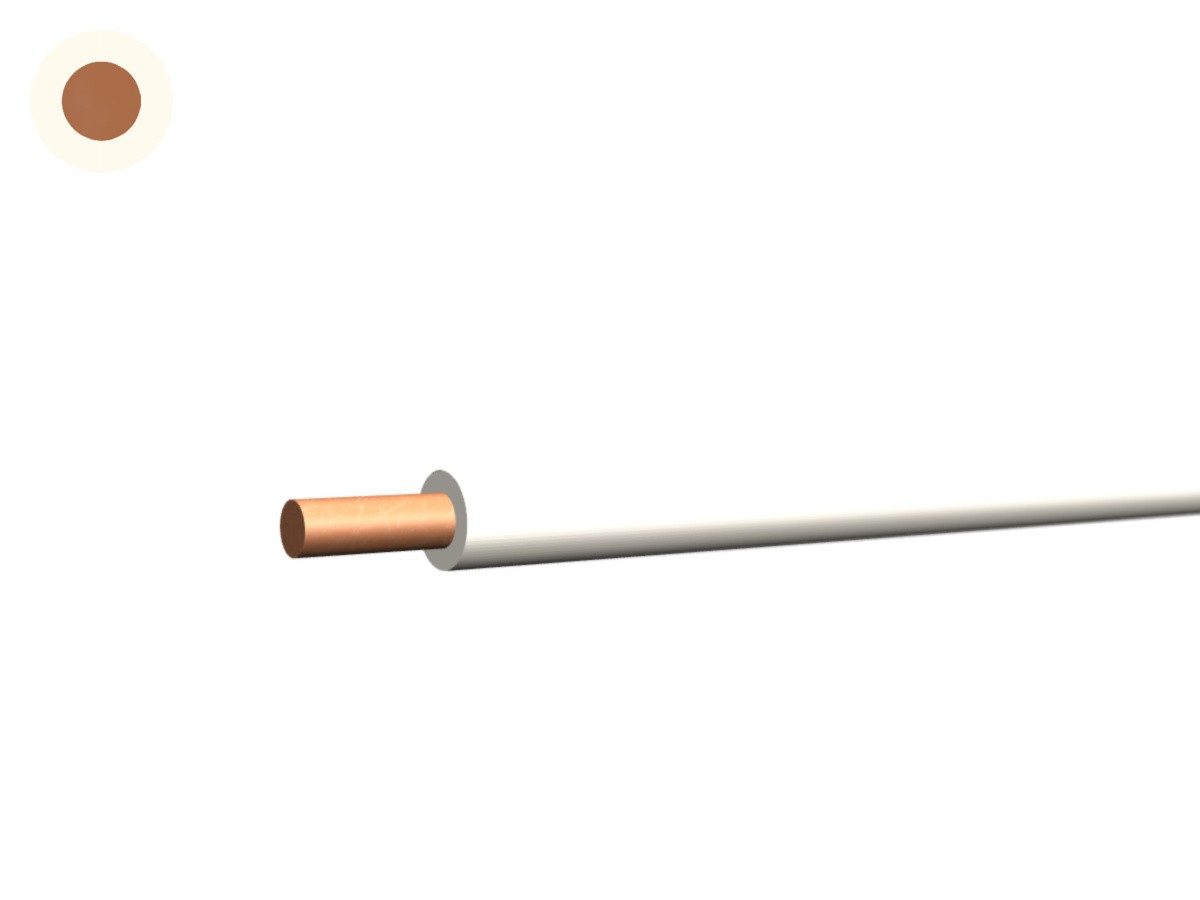 T-Draht Eca 1.50 PVC weiss - 450/750V H07V-U