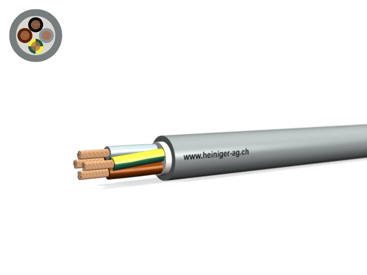 Câble commande Cca-flex 4x1.00 JB gr - LiHH san-hal 300/500V EN 50399