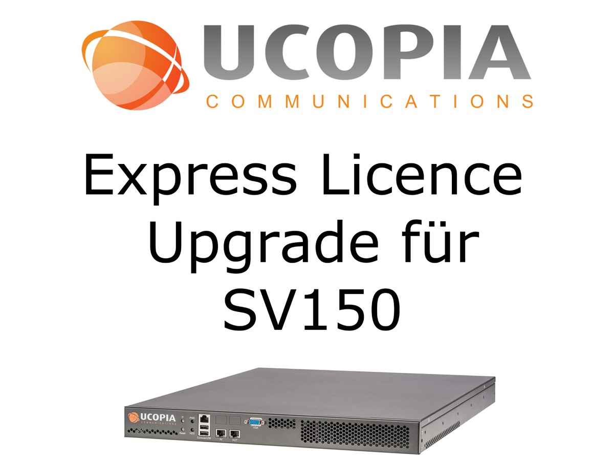Ucopia EXP Licence Upgrade - (de/à) 50/100, 100/150, pour SV150