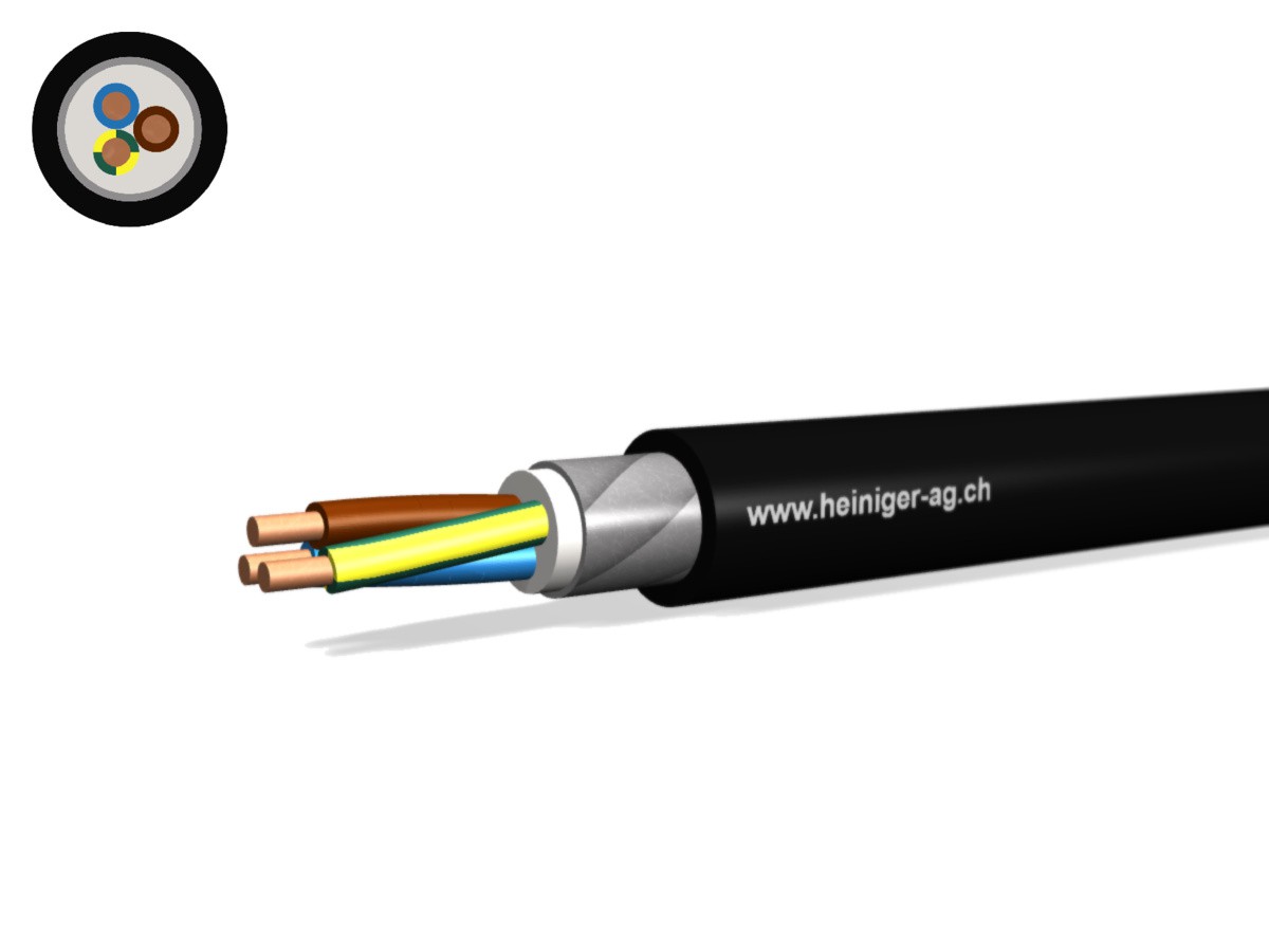 NN-CLN FE05B2 B2ca 3x2.50 LNPE nr - san-hal armé 90°C 0.6/1kV