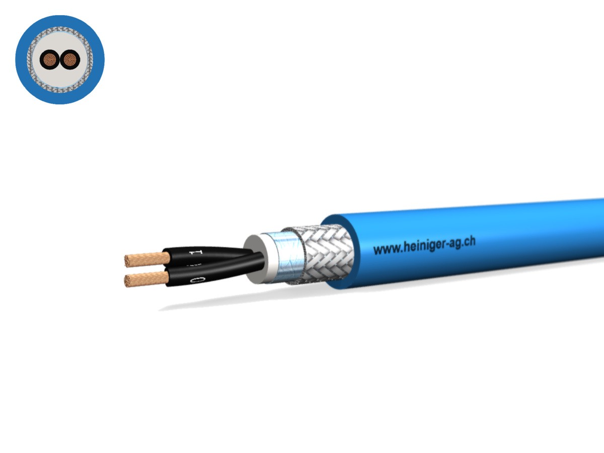 Securaflex Dca (St) C 2x1.00 nr num. bl - CEI 60079-14 san-hal 300V câble intrins.