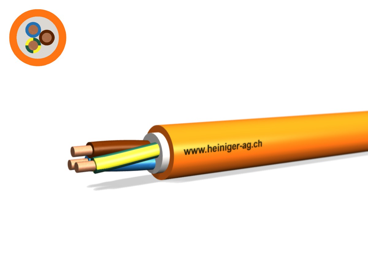 Sicherheitsk. FE180 E30-E60 VDE 3x4 - LNPE NHXH hal-frei flammwidrig or