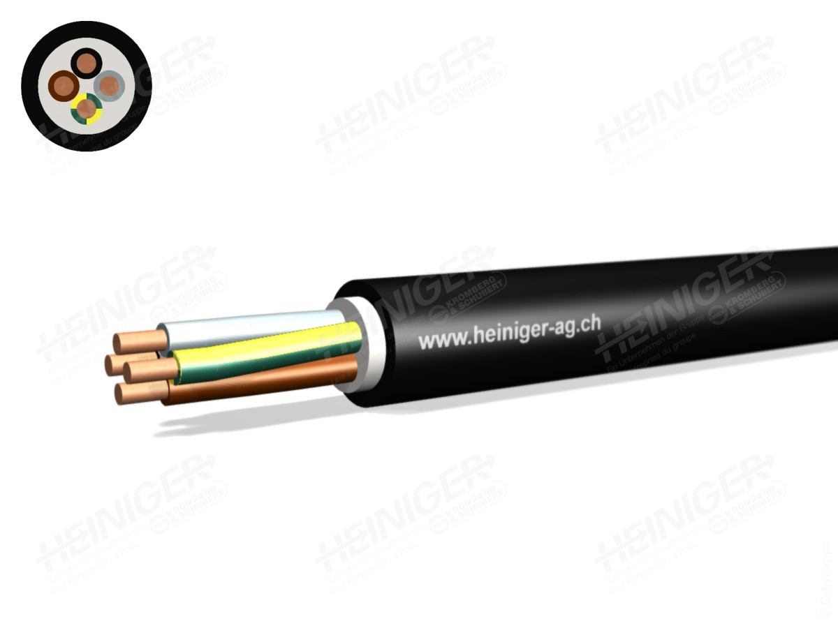 Câble enterré NYY-J Eca 4x4 nr - 0.6/1kV