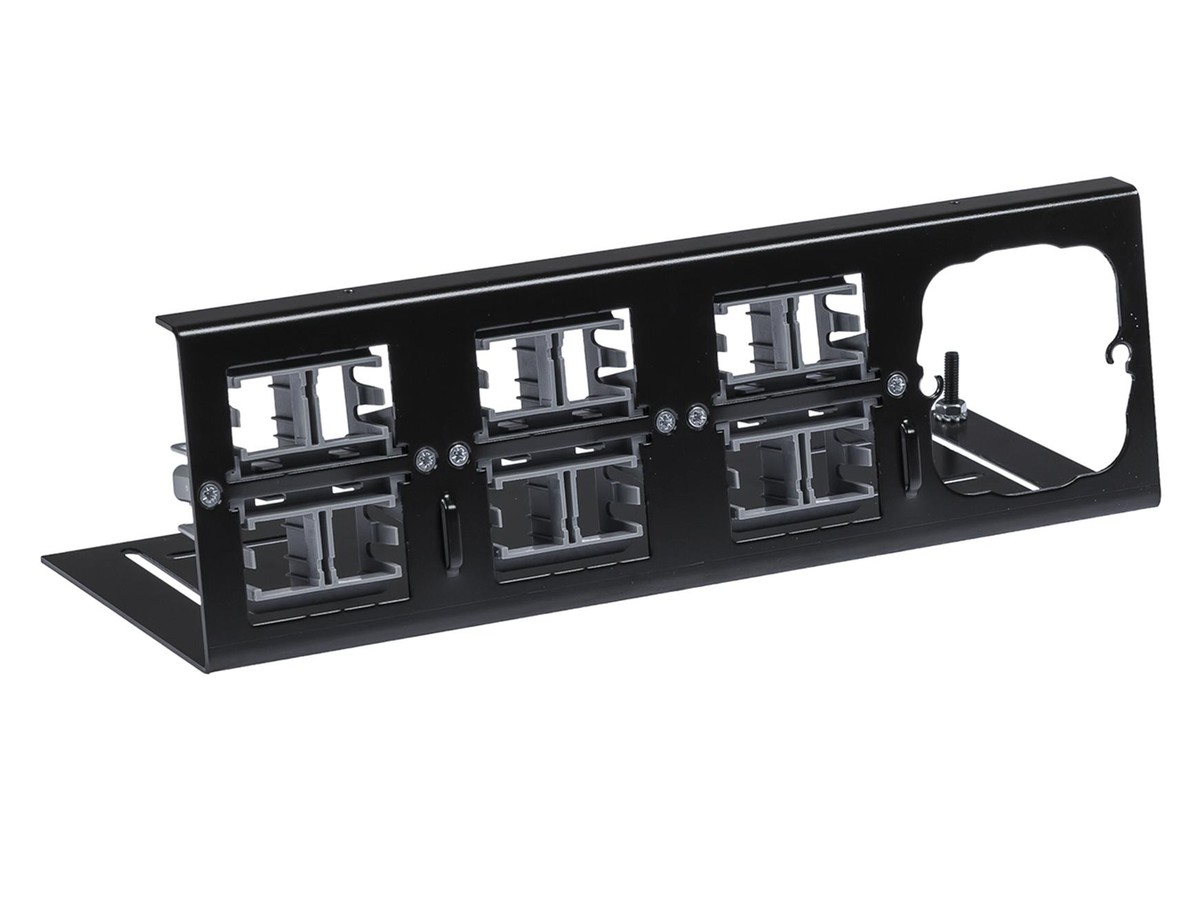 R&M HWS forte Einbaukit schwarz - für Kat.5 und Kat.6, geschirmt, leer