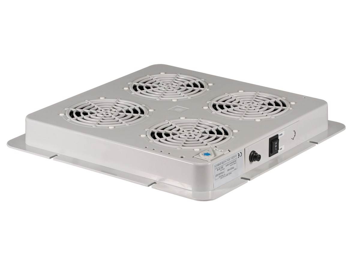 H-LINE/H-Rack Lüftersystem mit 2 Lüfter - 320m3/h, inkl. Thermostat